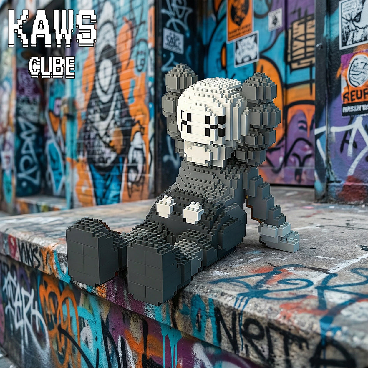 カウズ KAWS HOLIDAY Grey: Nanoblock ナノブロック「150mm」251225-2